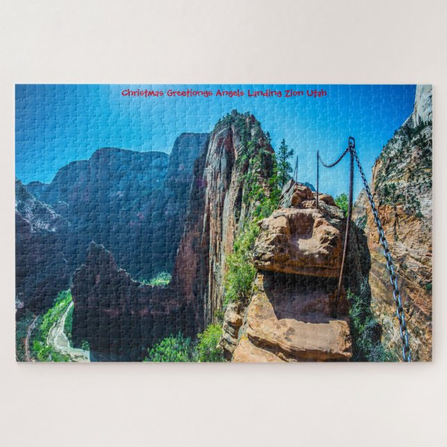 Nos encanta Angels Landing Utah Rompecabezas (Horizontal)