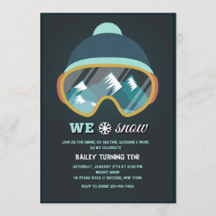 Nos encanta la invitación a la nieve
