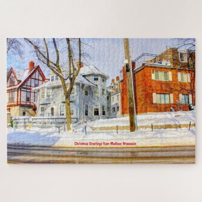 Nos encanta Madison Wisconsin. Rompecabezas (Horizontal)