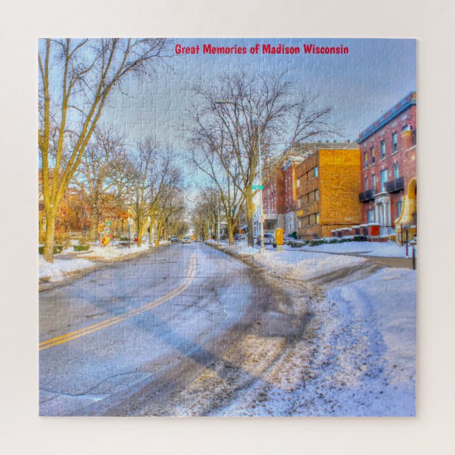 Nos encanta Madison Wisconsin. Rompecabezas (Vertical)