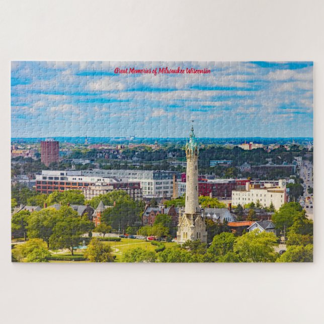 Nos encanta Milwaukee Wisconsin. Rompecabezas (Horizontal)