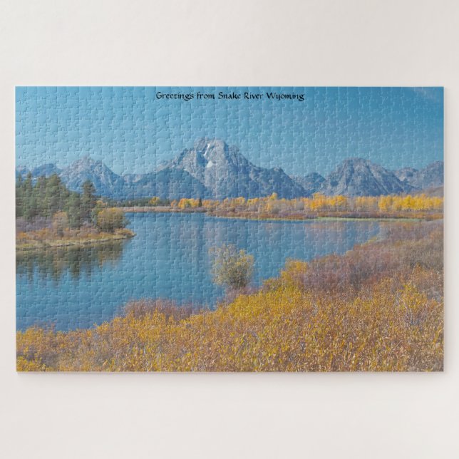 Nos encanta Rompecabezas del Río Snake Wyoming (Horizontal)