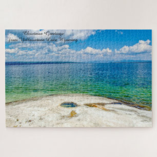Nos encanta Yellowstone Lake Wyoming. Rompecabezas