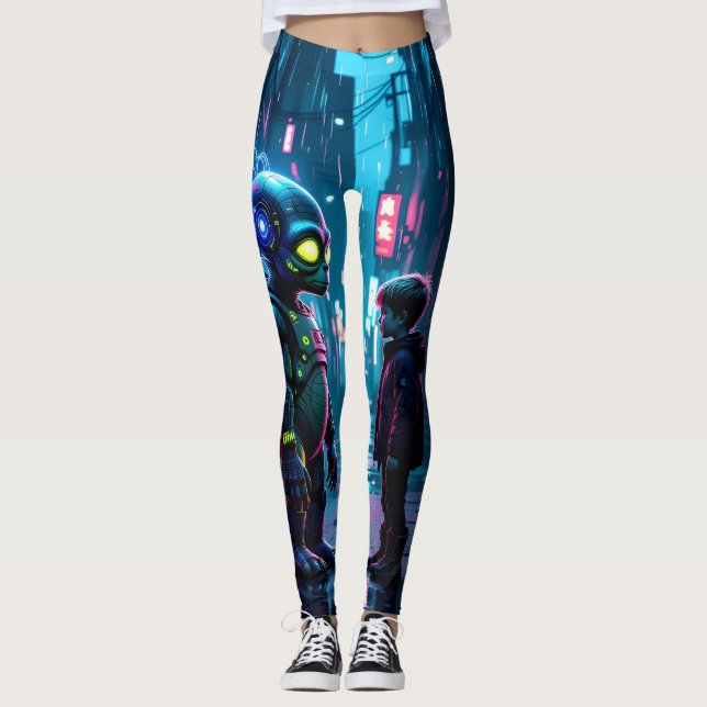Nos encontramos de nuevo Alien y Boy leggings (Anverso)