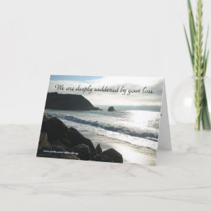 Nos entristecen profundamente, tarjeta de la