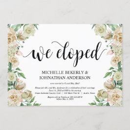 Nos escapamos, tarjeta de invitación para recepció