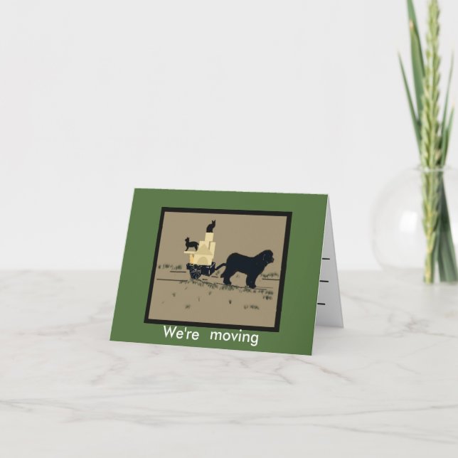 Nos estamos mudando~ Tarjeta de felicitación (Anverso)