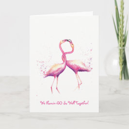¡Nos Flamin-GO Tan Bien Juntos! Tarjeta de felicit