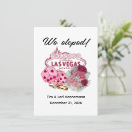 ¡NOS FUGAMOS! Anuncio de Boda con Tema de Las Vega