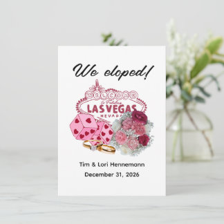 ¡NOS FUGAMOS! Anuncio de Boda con Tema de Las Vega