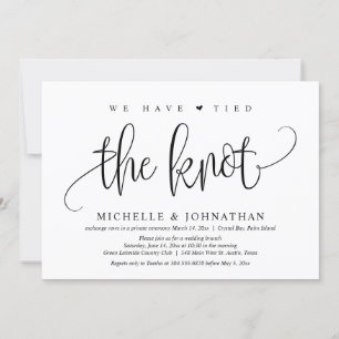 Nos hemos casado, Invitación de boda para fiesta d