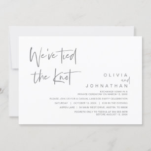 Nos hemos casado, Invitación de boda para fiesta d