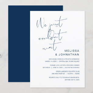 Nos hemos casado, Invitación de Elopement de Boda