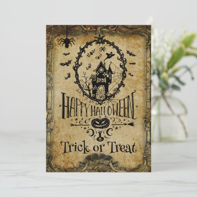 Nos hemos ido de la invitación a la fiesta de Hall (Anverso de pie)