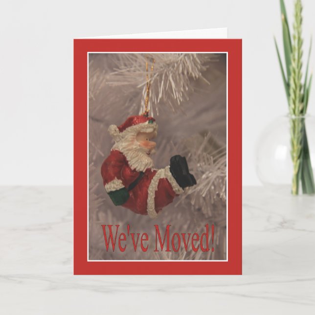 Nos hemos movido - nueva tarjeta de Navidad de la (Anverso)