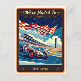 Nos hemos mudado a Indiana | Postal de época