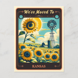 Nos hemos mudado a Kansas | Postal de época