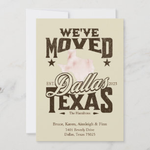 Nos hemos mudado a la Invitación de Dallas Texas