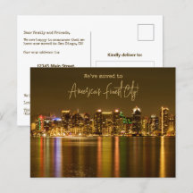 Nos hemos mudado a la Invitación de Mudanzas de Sa