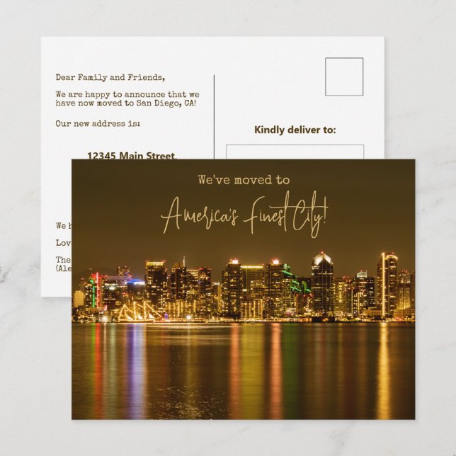 Nos hemos mudado a la Invitación de Mudanzas de Sa (Anverso / Reverso)