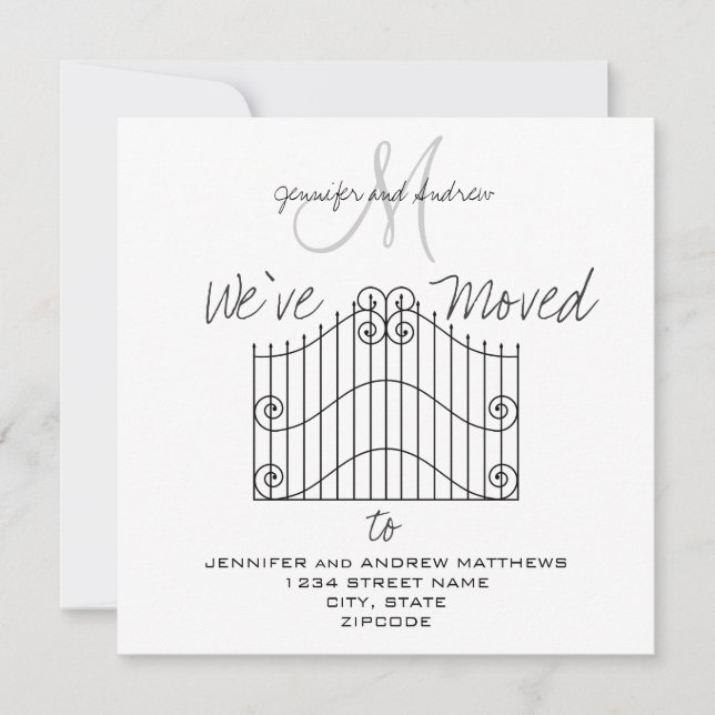 Nos hemos mudado a la nueva Invitación de direccio (Anverso)