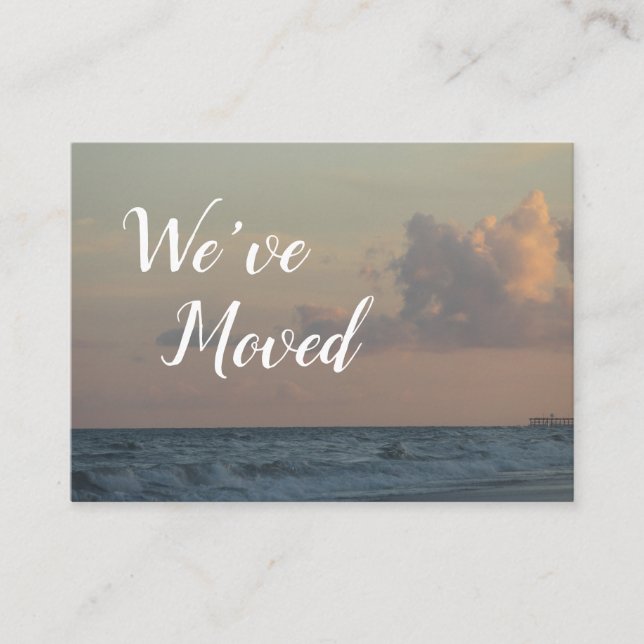 Nos hemos mudado a la playa, tarjeta de cierre de  (Anverso)