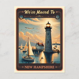 Nos hemos mudado a New Hampshire | Postal de época