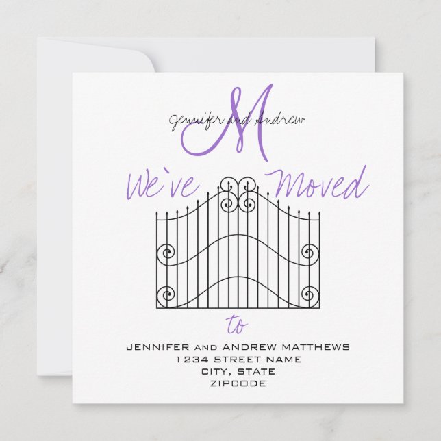 Nos hemos mudado a nuevas Invitaciones de direccio (Anverso)