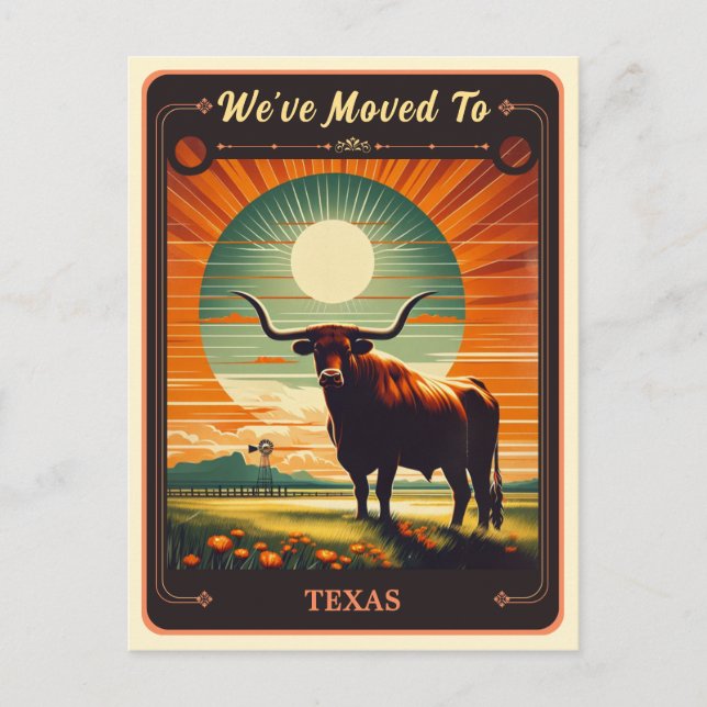 Nos hemos mudado a Texas | Postal de época (Anverso)