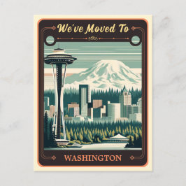 Nos hemos mudado a Washington | Postal de época
