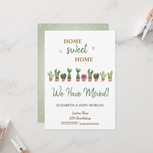 Nos Hemos Mudado, Cactus De Acuarela (Anverso/Reverso In Situ)