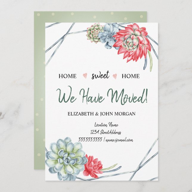 Nos Hemos Mudado, Cactus del Desierto Suculentos R (Anverso / Reverso)