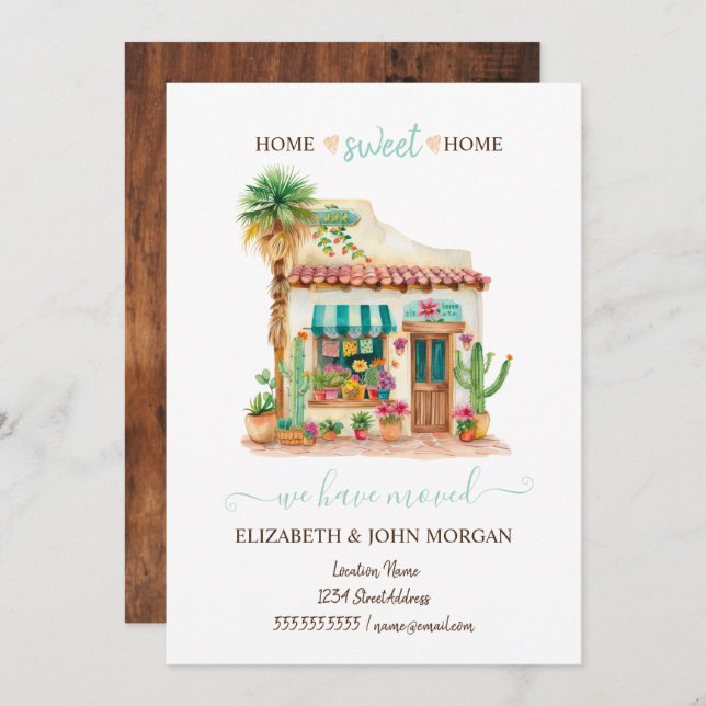 Nos Hemos Mudado, Casa Mexicana, Madera (Anverso / Reverso)