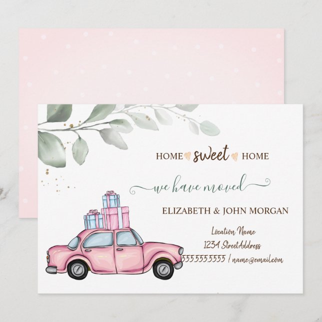 Nos hemos mudado,Coche Rosa Presenta (Anverso / Reverso)