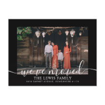 Nos hemos mudado de la tarjeta postal de Invitació