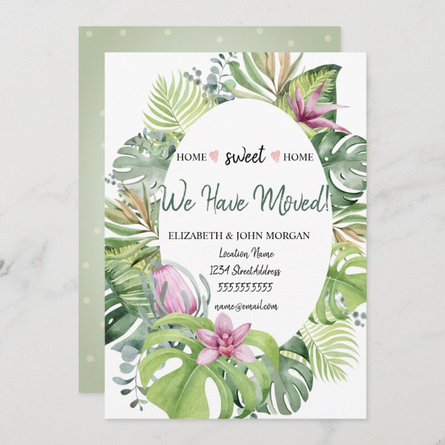 Nos Hemos Mudado, Flores Tropicales Salen (Anverso / Reverso)