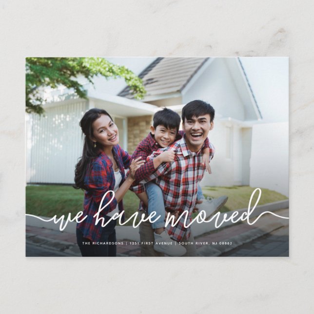 Nos Hemos Mudado | Invitación simple de movimiento (Anverso)