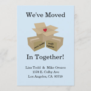 Nos hemos mudado juntos en Invitación