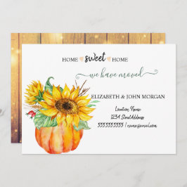 Nos Hemos Mudado, Madera, Calabaza, Girasoles