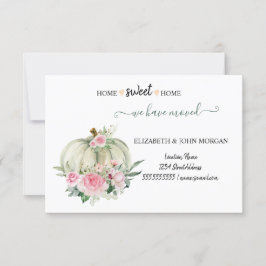 Nos Hemos Mudado, Madera, Calabaza, Rosas