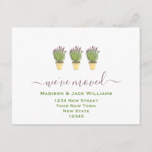 Nos hemos mudado   Nueva dirección   Nueva postal 