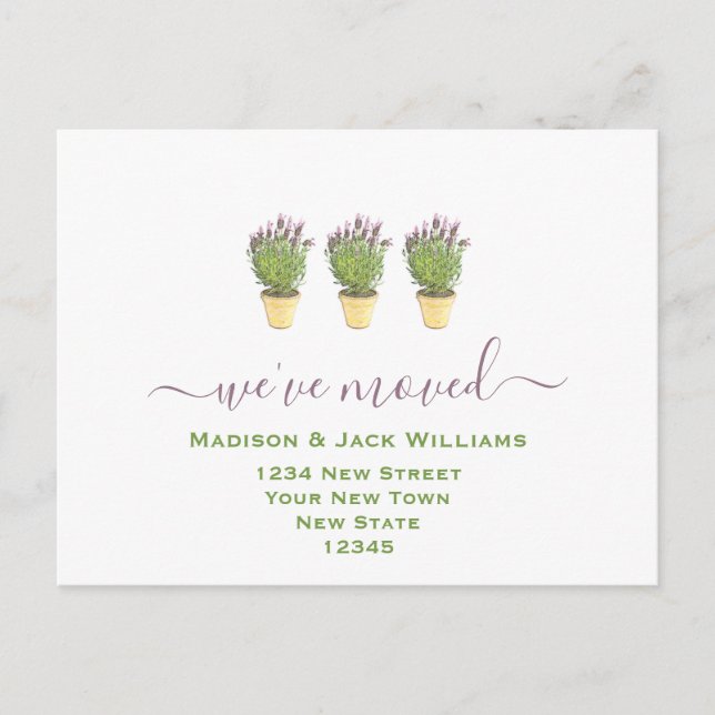 Nos hemos mudado | Nueva dirección | Nueva postal  (Anverso)