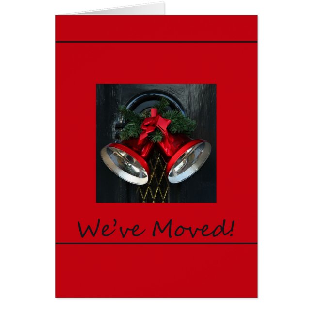 Nos hemos mudado - nueva tarjeta de Navidades de d (Frente)