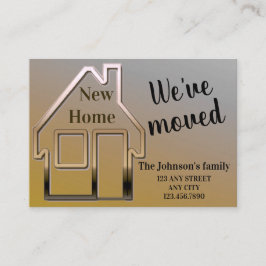 Nos hemos mudado, nuevo hogar, tarjeta de invitaci