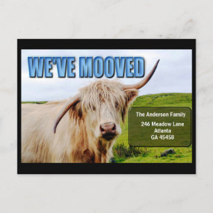 Nos hemos mudado   Tarjeta de anuncio móvil de vac