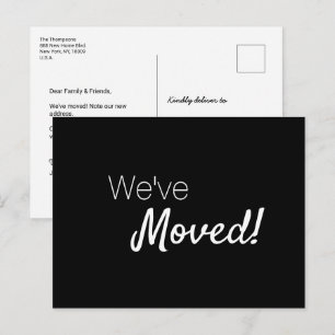 Nos hemos mudado Tarjeta de anuncio personalizada 