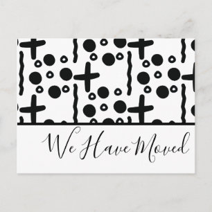 Nos hemos mudado Tarjeta postal abstracta tribal m