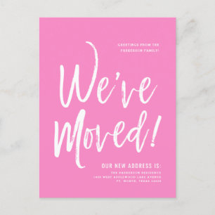 Nos hemos mudado   Tarjeta postal de dirección nue