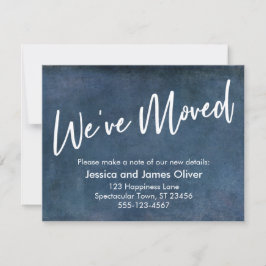 "Nos hemos mudado" tipografía Invitación de la Mar