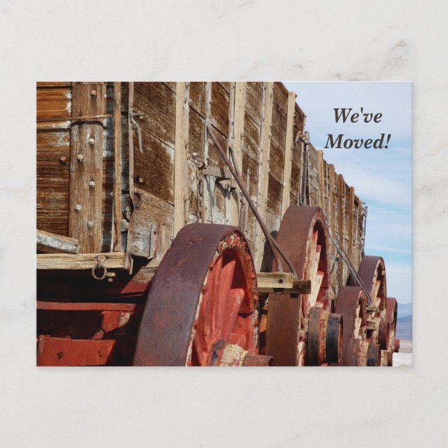 Nos hemos mudado, Wooden Wagon Nueva Invitación de (Anverso)